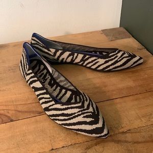 [ROTHY’S] “Zebra” Point Flats - Size 8.5 NWT